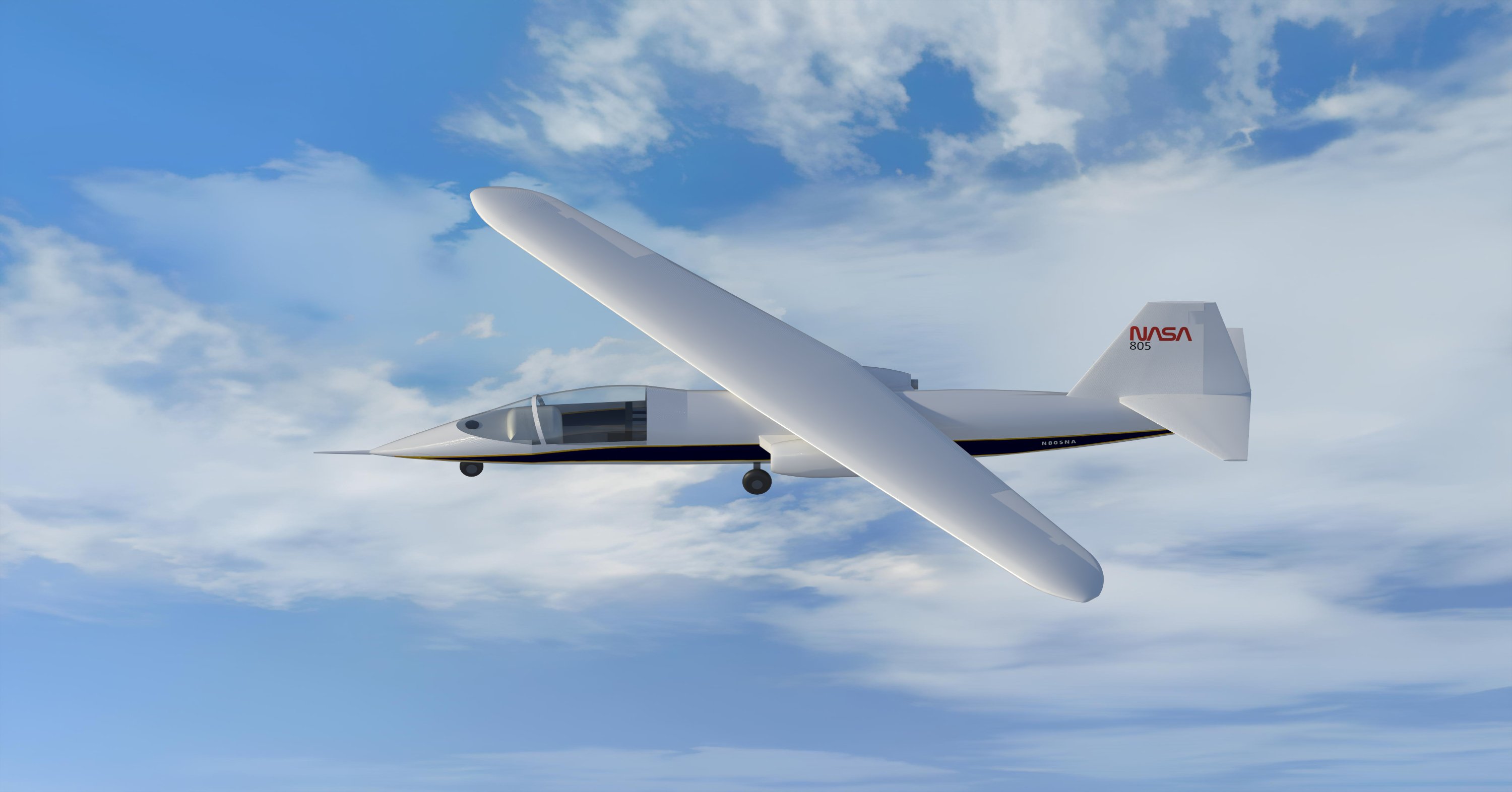 NASA AD-1 Render 2